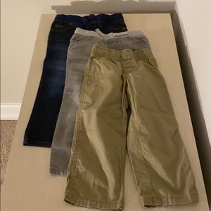 3 pairs of boys 4T long pants